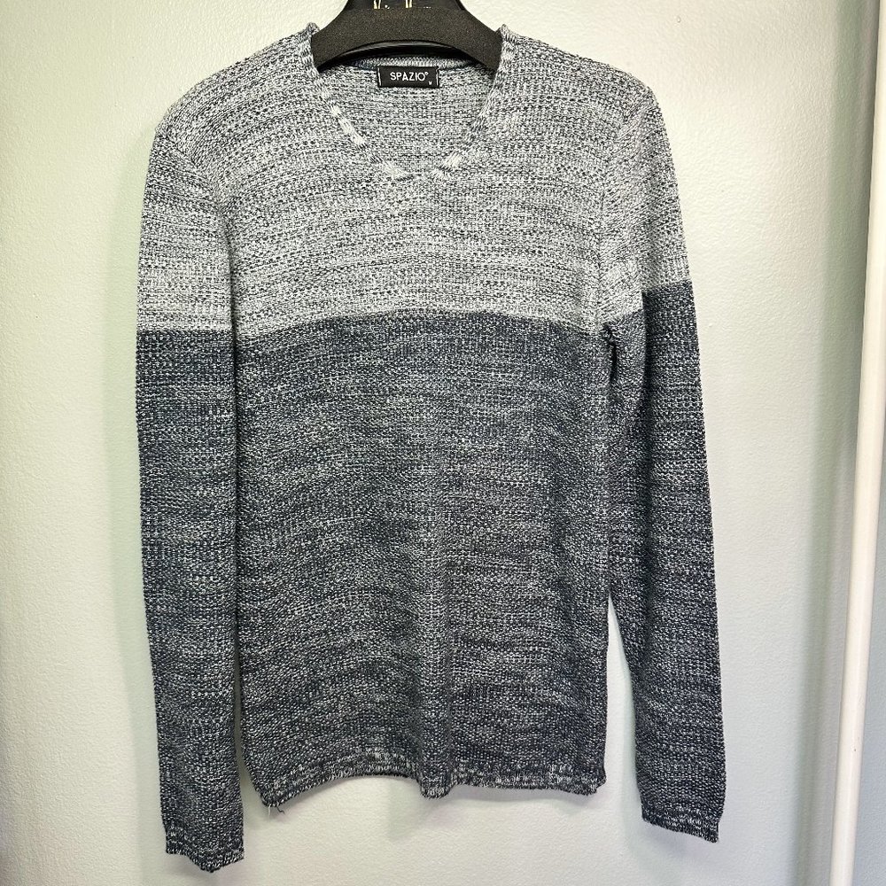 Spazio Men's Knit V-Neck Sweater